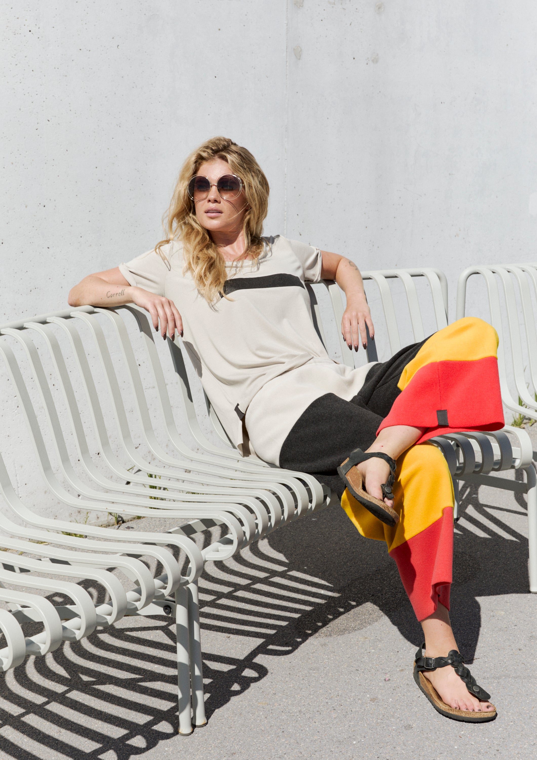HENRIETTE STEFFENSEN COPENHAGEN RAINBOW FLARE BUKSER 3/4 BUKSER RAINBOW 899