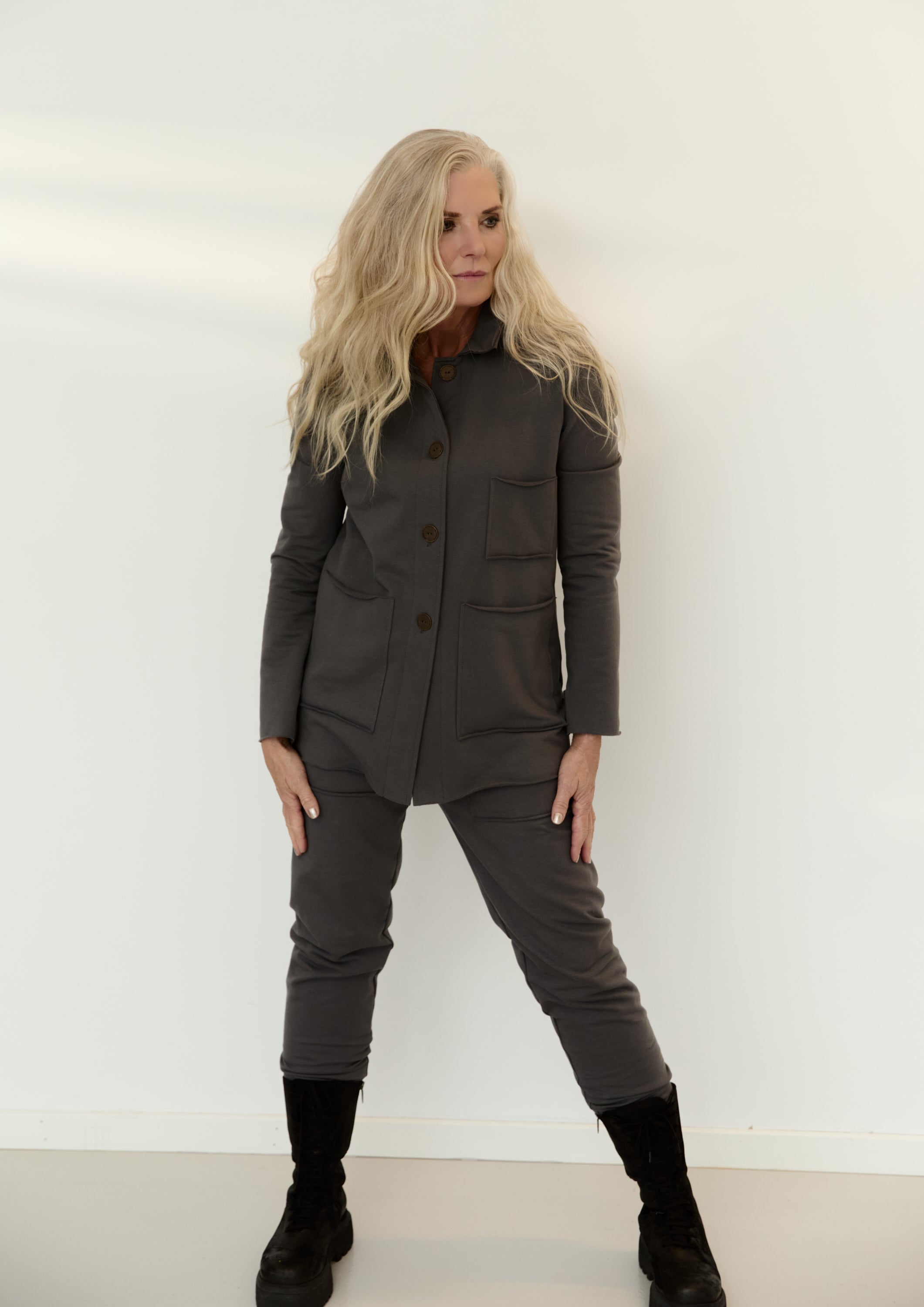 HENRIETTE STEFFENSEN COPENHAGEN SAFARI JAKKE - 77004 CARDIGANS GREY 905