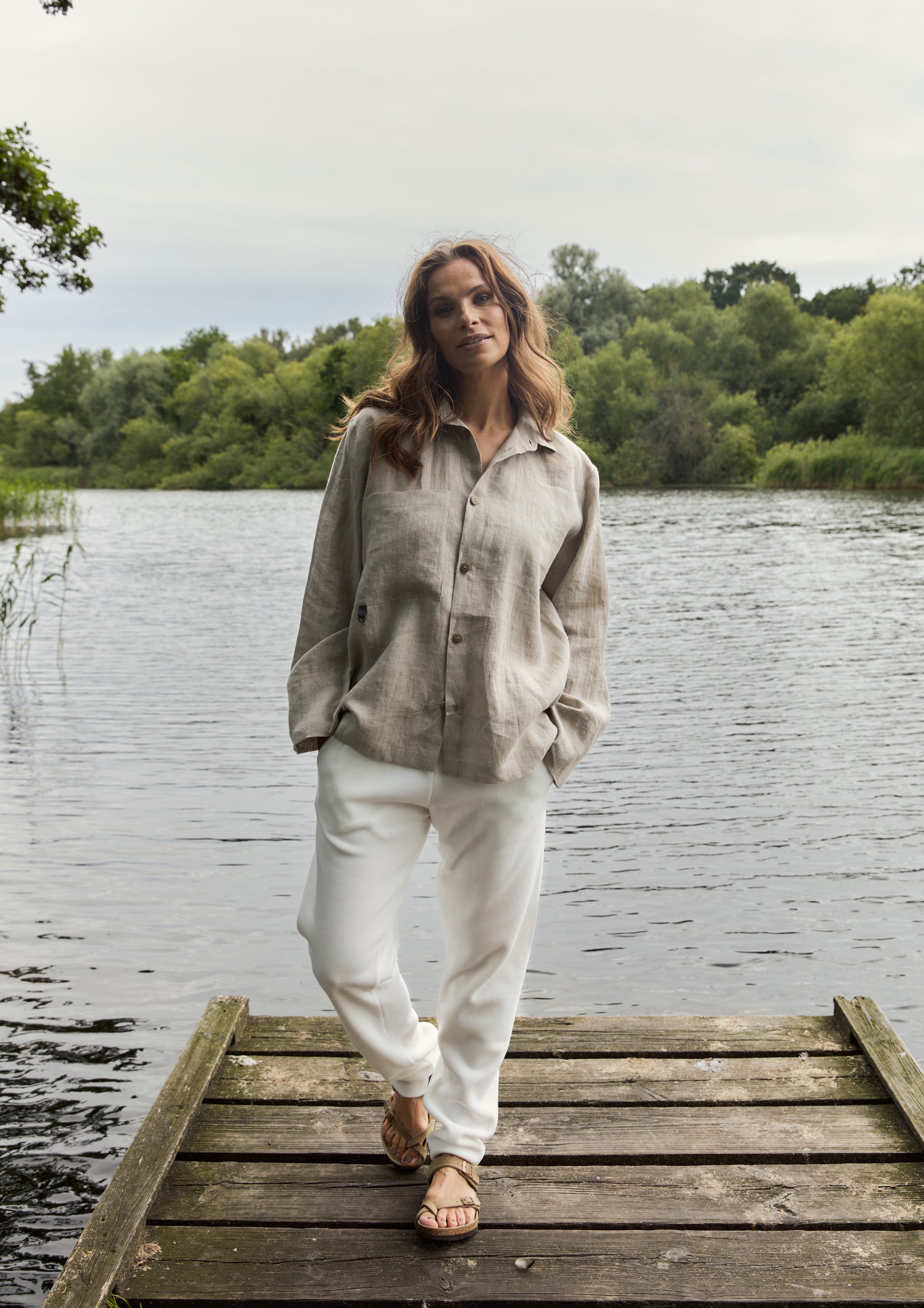 HENRIETTE STEFFENSEN COPENHAGEN SKJORTE - 81000 SKJORTE NATURE 446