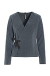 SLÅ- OM- BLUSE - 1418 - GREY