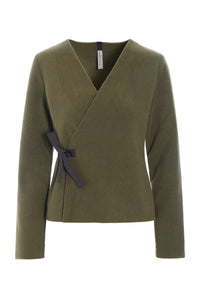 SLÅ- OM- BLUSE - 1418 - MOSS