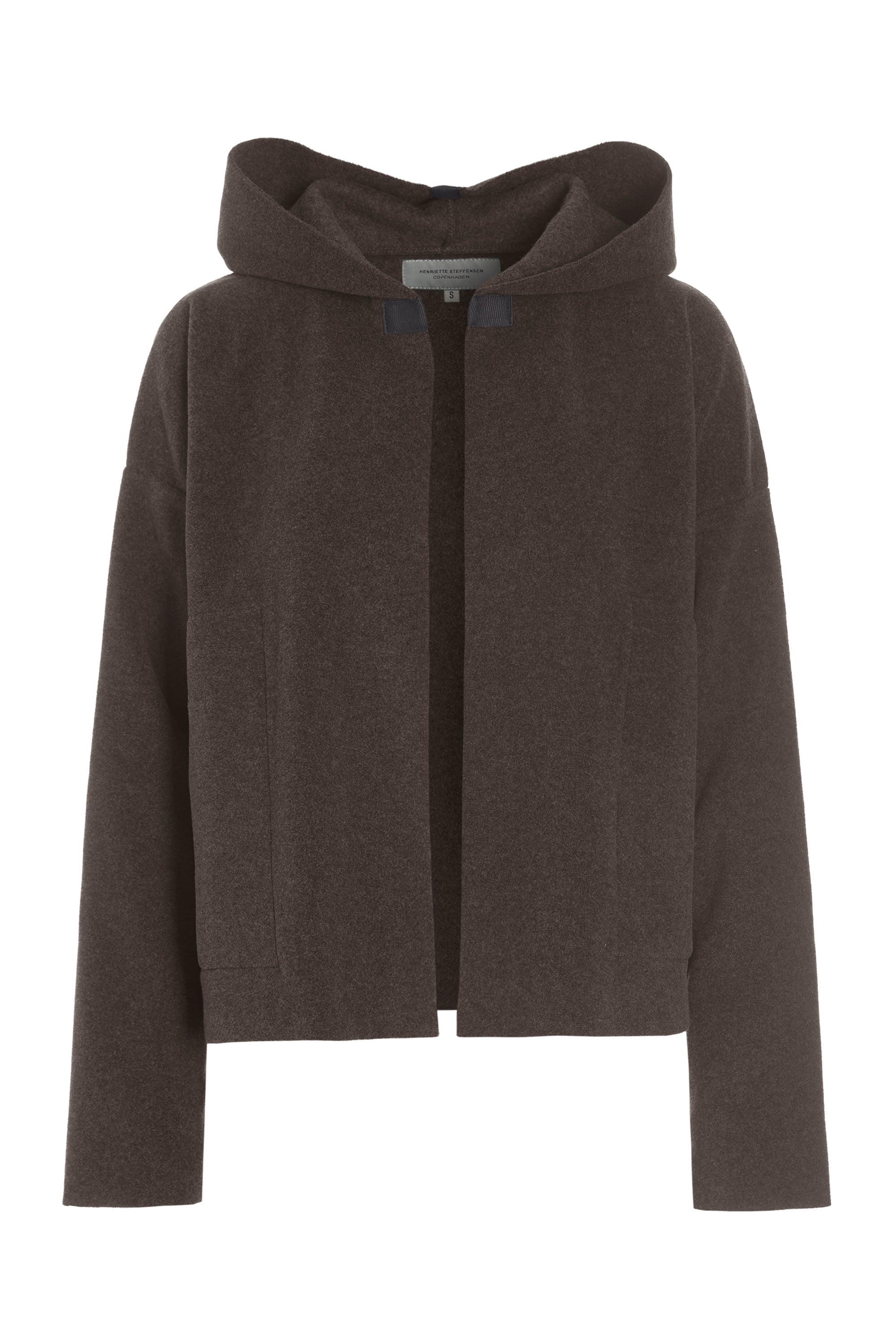 HENRIETTE STEFFENSEN COPENHAGEN SPORTY CARDIGAN - 7158 CARDIGANS CHOKOLATE 844