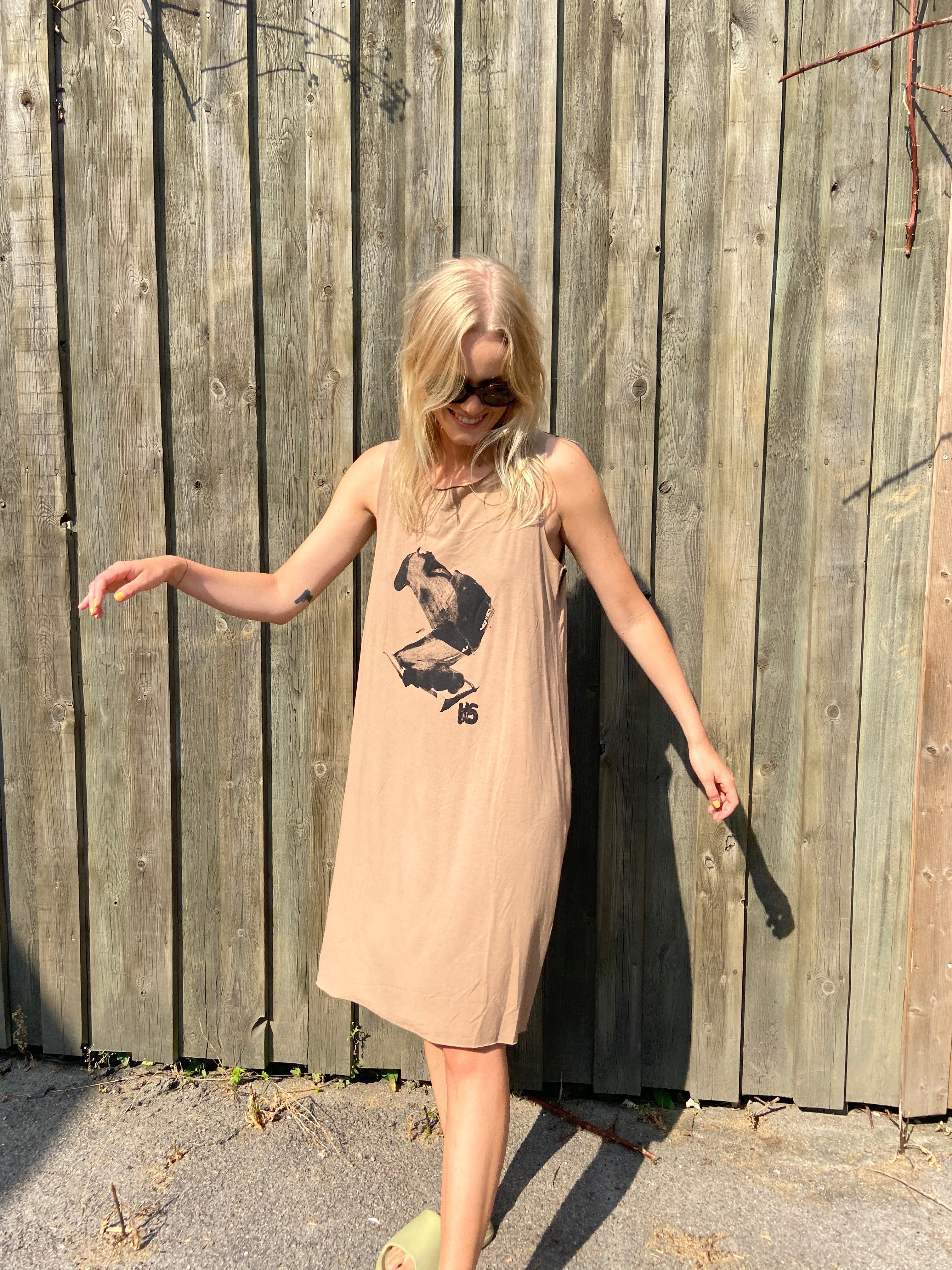 HENRIETTE STEFFENSEN COPENHAGEN STRAND KJOLE - 98034 KJOLER CAMEL 815