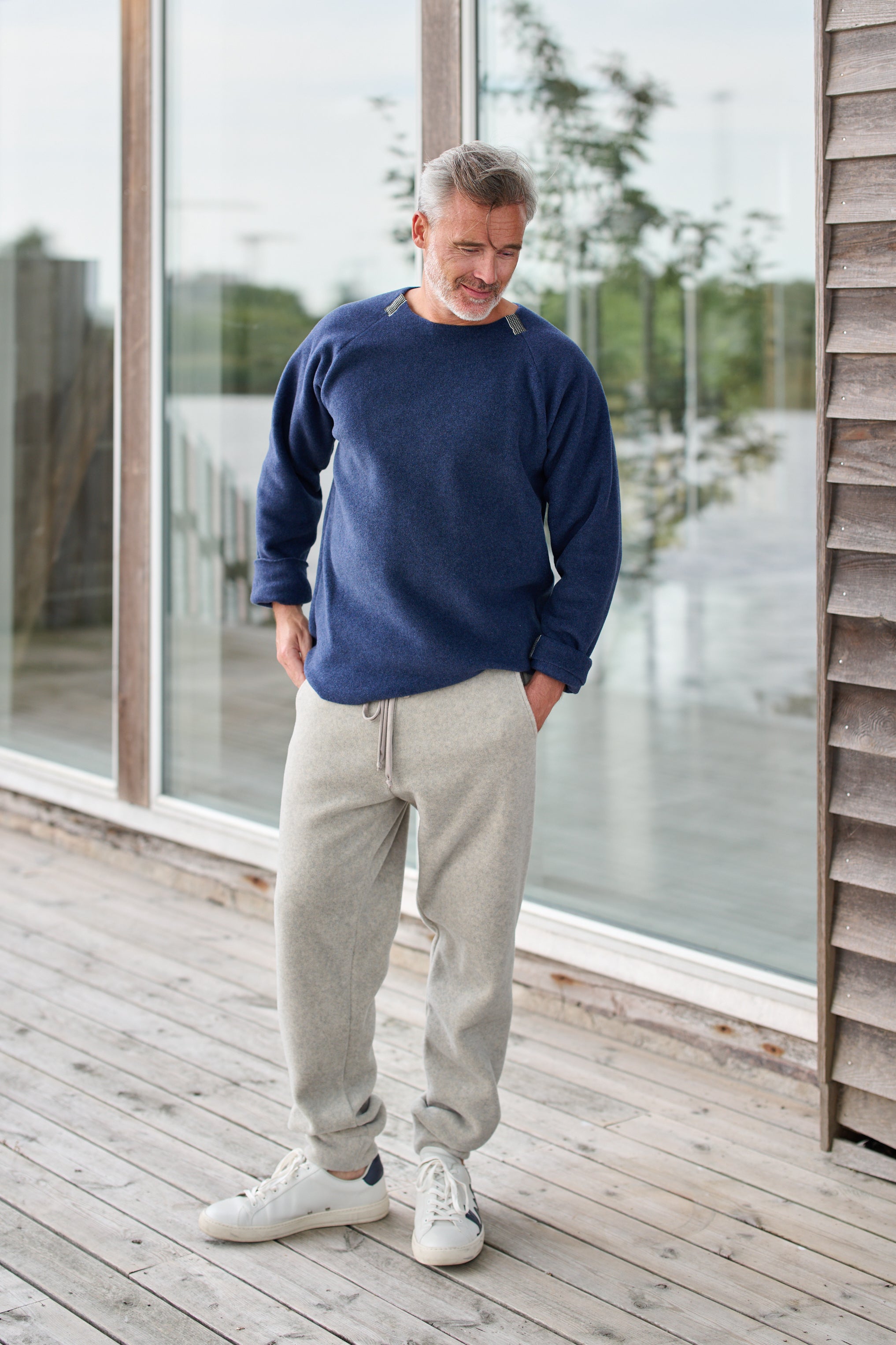 CARL BY STEFFENSEN COPENHAGEN SWEATER LOOSE FIT - 1010C BLOUSES & SWEATERS DENIM 767