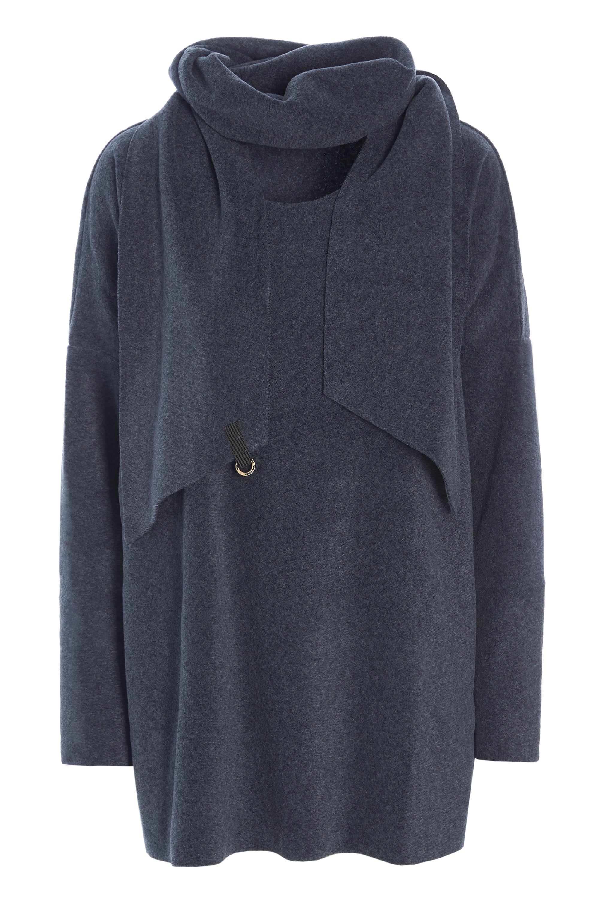 HENRIETTE STEFFENSEN COPENHAGEN SWEATER MED TØRKLÆDE - 1338 BLUSER DEEP BLUE 502