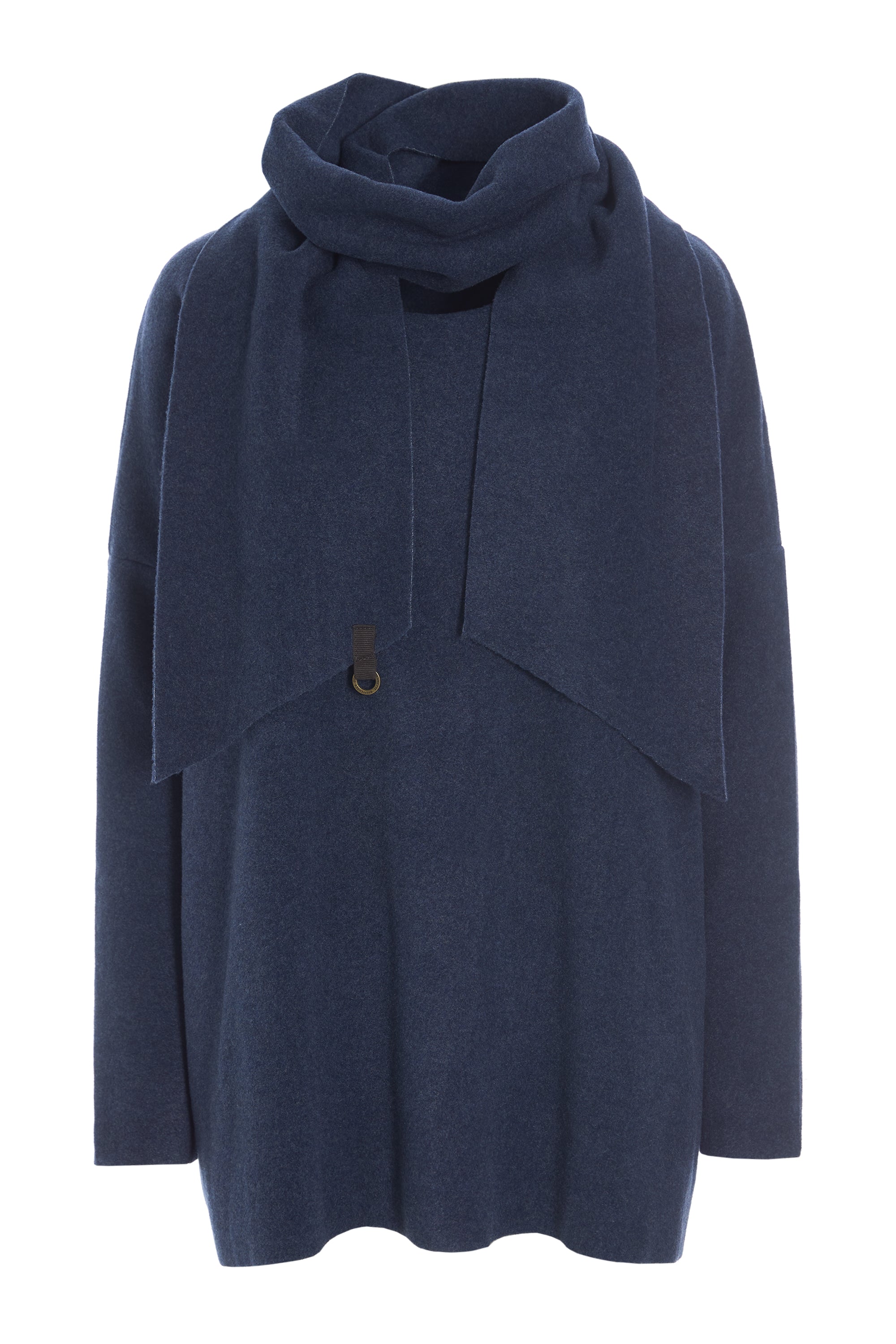HENRIETTE STEFFENSEN COPENHAGEN SWEATER MED TØRKLÆDE - 1338 BLUSER DENIM 767