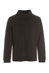 SWEATER M/ HØJ HALS - 1031C - CHOKOLATE