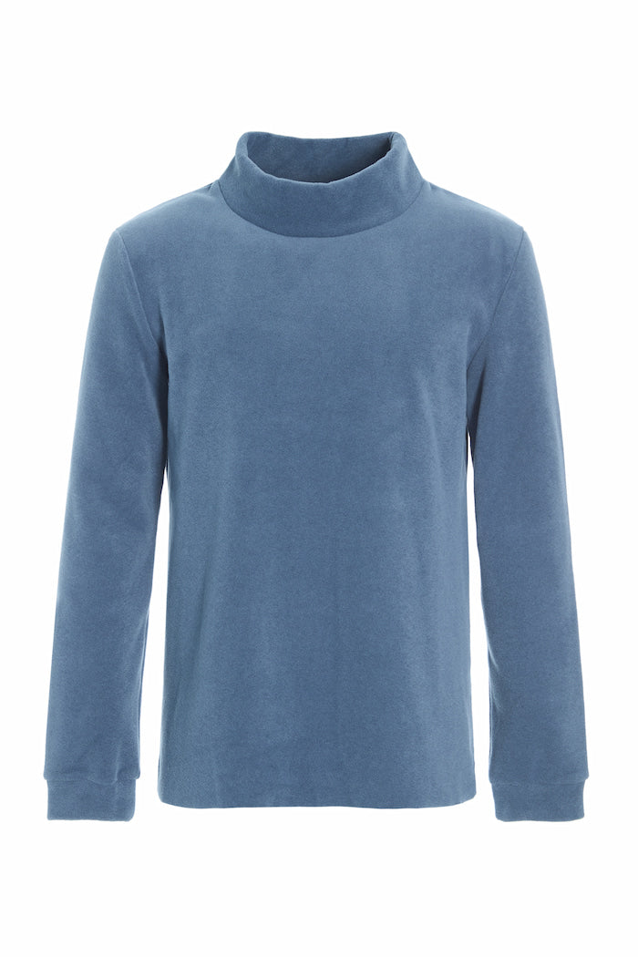 CARL BY STEFFENSEN COPENHAGEN SWEATER M/ HØJ HALS - 1031C BLOUSES & SWEATERS DUSTY BLUE 794