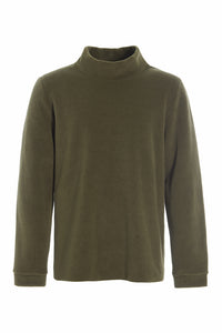 SWEATER M/ HØJ HALS - 1031C - MOSS