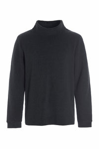 SWEATER M/ HØJ HALS - 1031C - SOFT BLACK