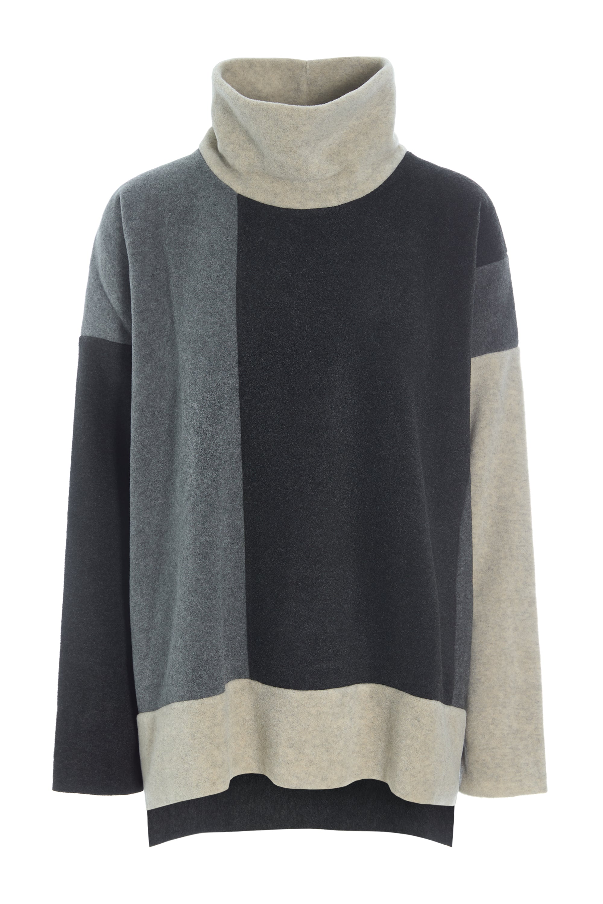 HENRIETTE STEFFENSEN COPENHAGEN SWEATER NO WASTE - 1340 BLUSER GREY/SAND 644