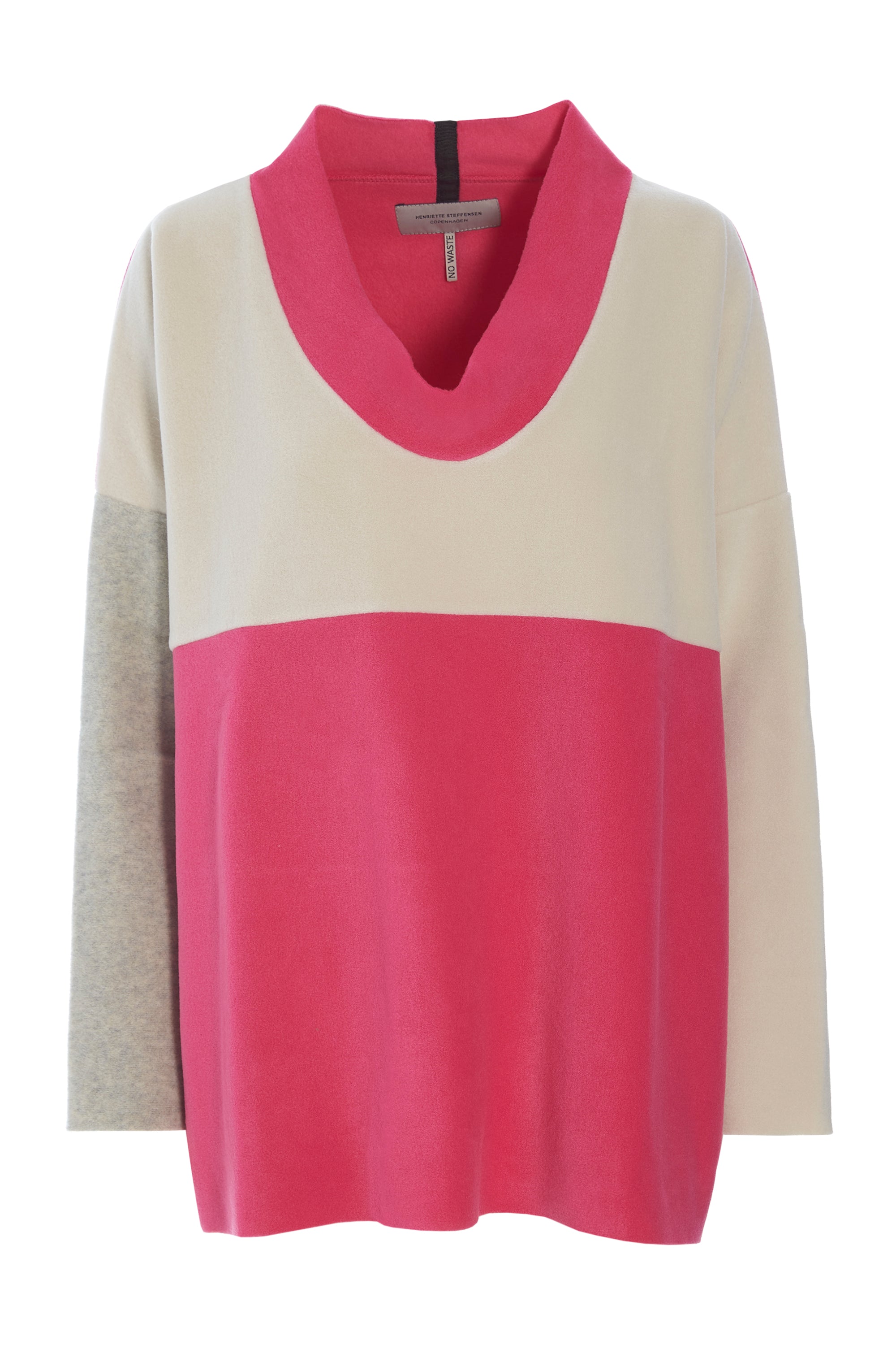 HENRIETTE STEFFENSEN COPENHAGEN SWEATER NO WASTE - 1351 SWEATERS fleece PINK/KIT/SAND 416