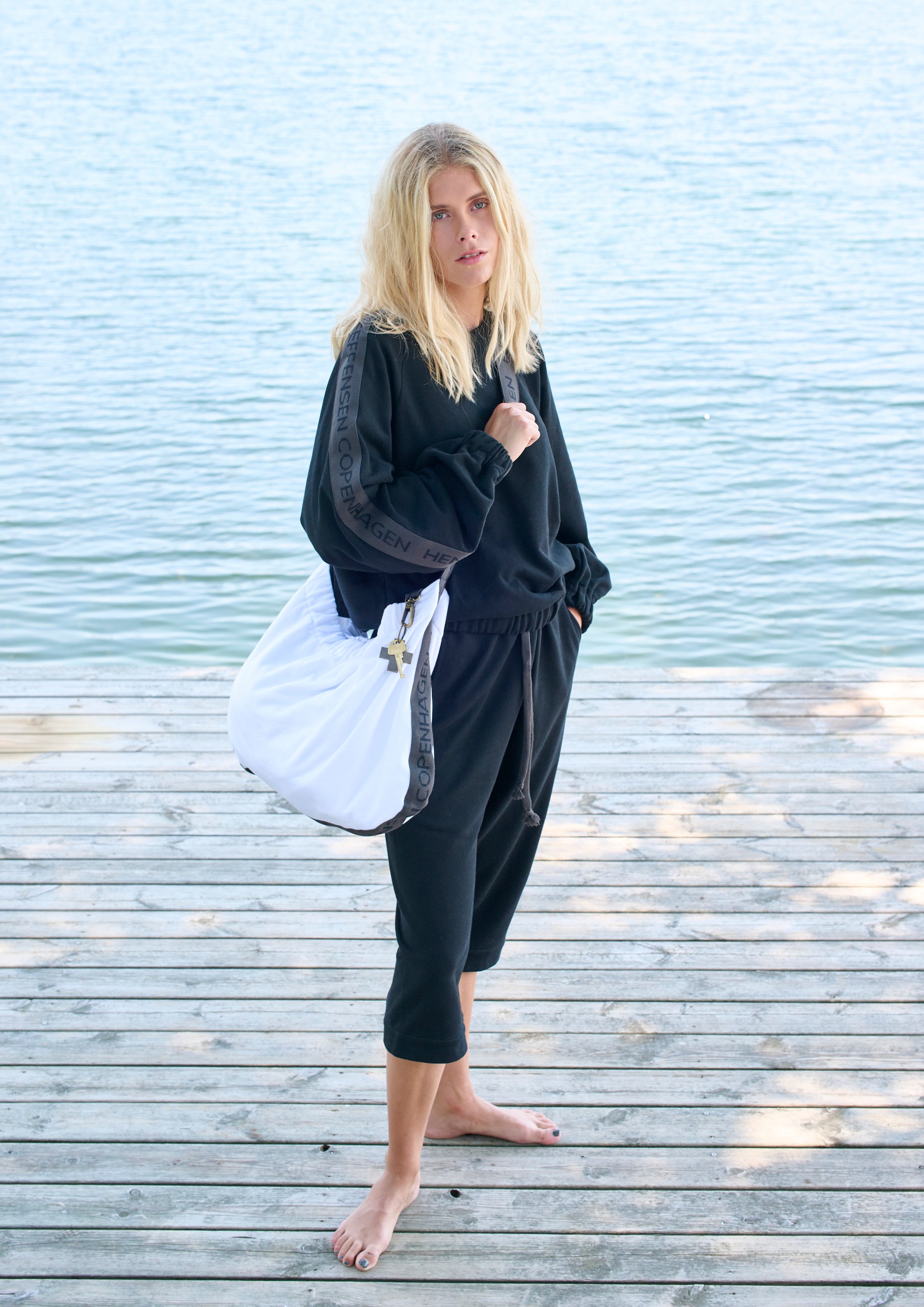 HENRIETTE STEFFENSEN COPENHAGEN SWEATSHIRT - 71602 BLUSER BLACK 900