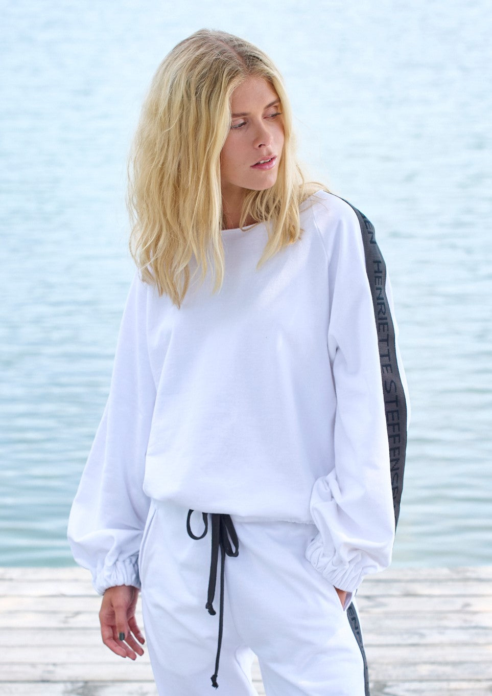 HENRIETTE STEFFENSEN COPENHAGEN SWEATSHIRT - 71602 BLUSER WHITE 816