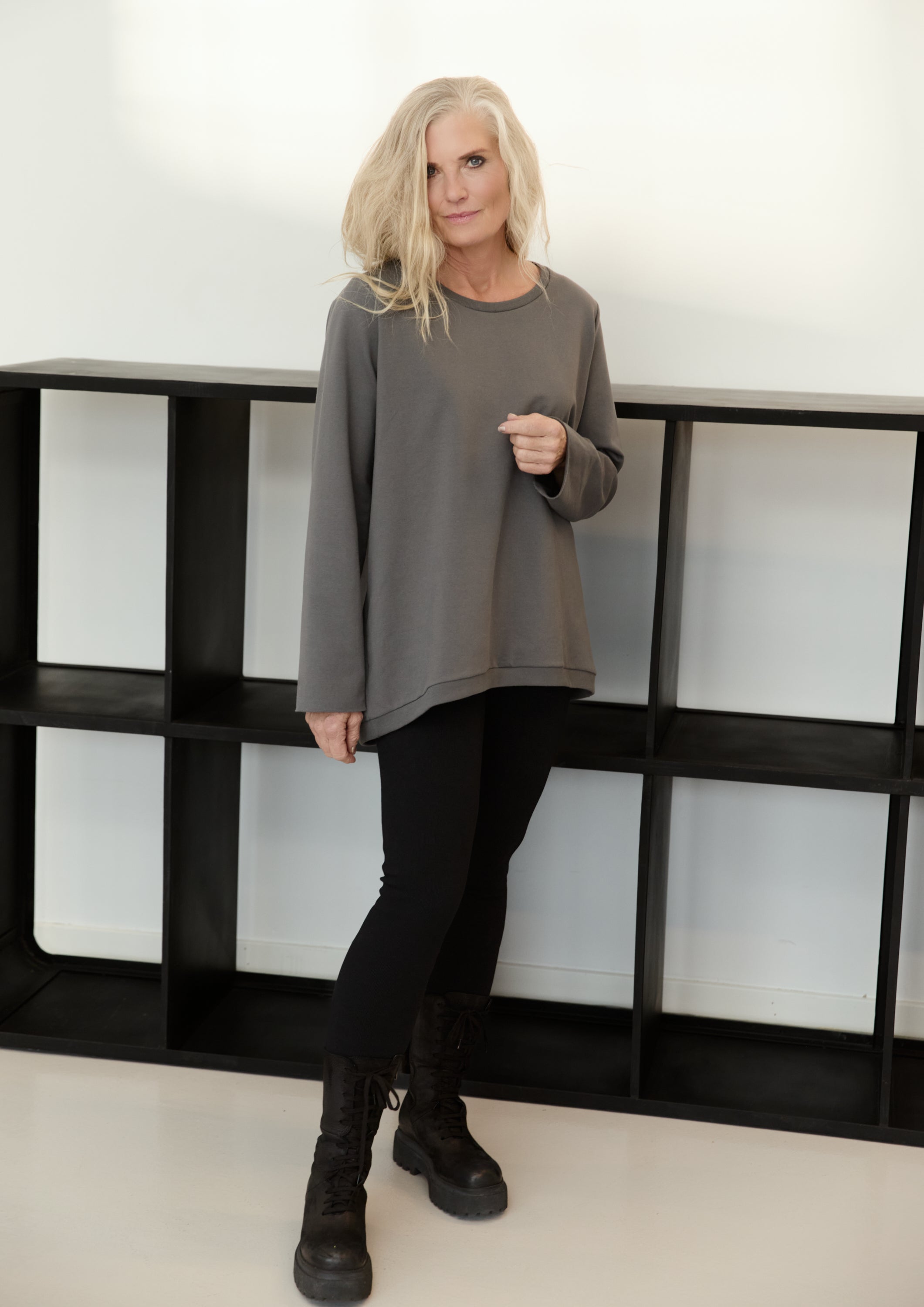HENRIETTE STEFFENSEN COPENHAGEN SWEATSHIRT - 71605 BLUSER GREY 905