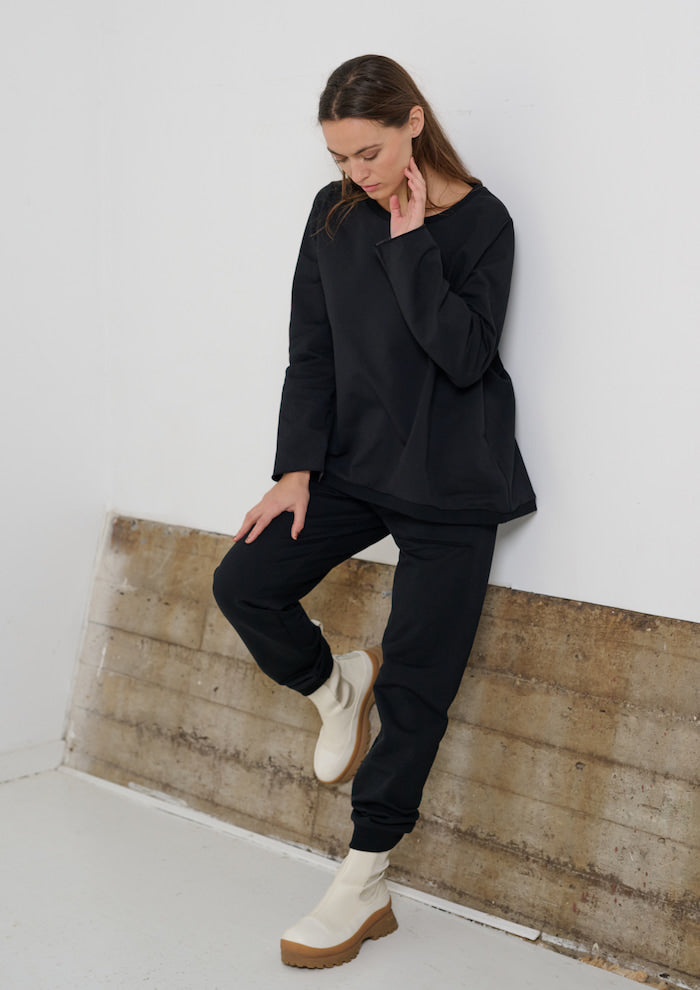 HENRIETTE STEFFENSEN COPENHAGEN SWEAT BUKSER - 72011 BUKSER BLACK 900