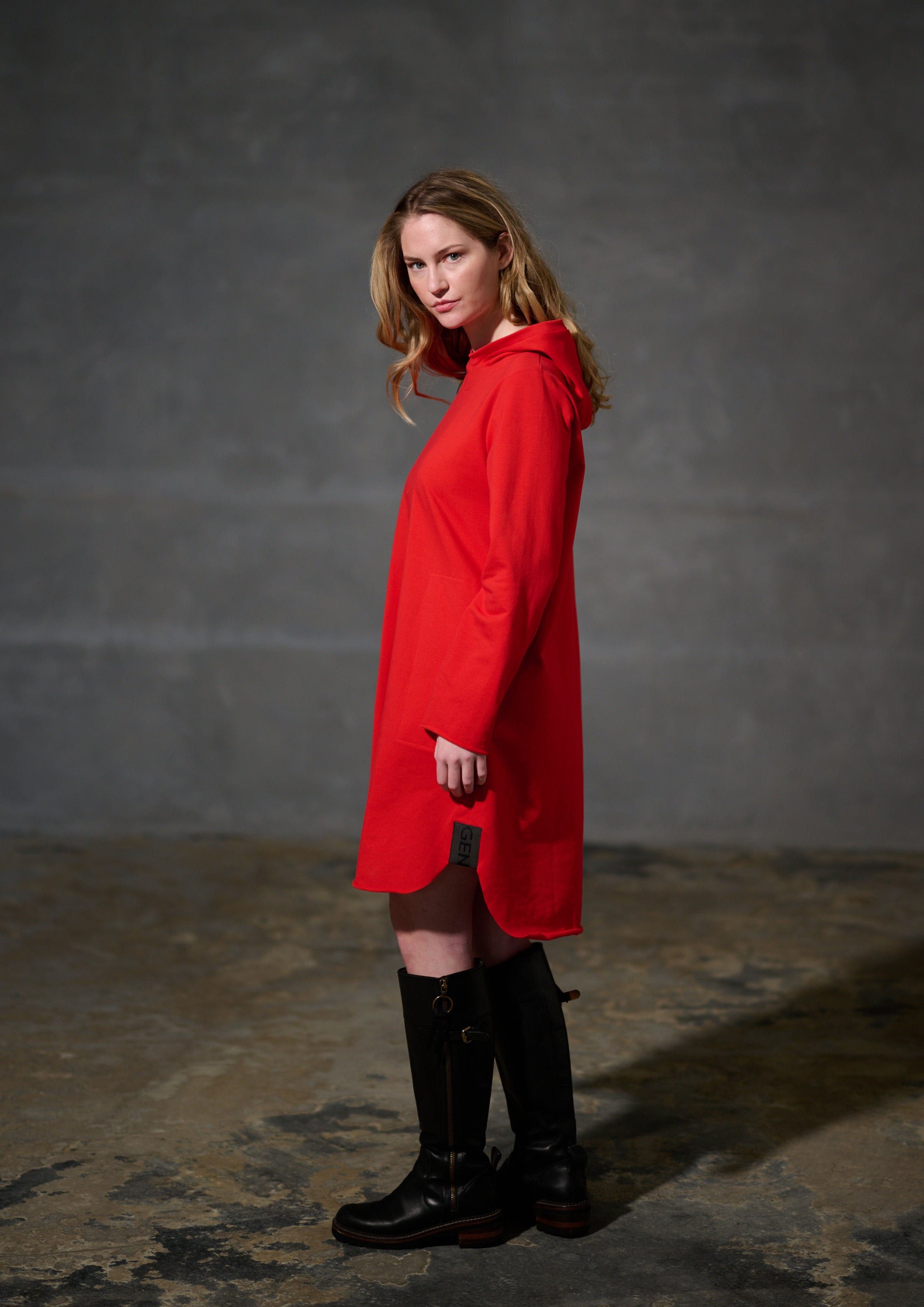 HENRIETTE STEFFENSEN COPENHAGEN SWEAT KJOLE - 73011 KJOLER TOMATO 845