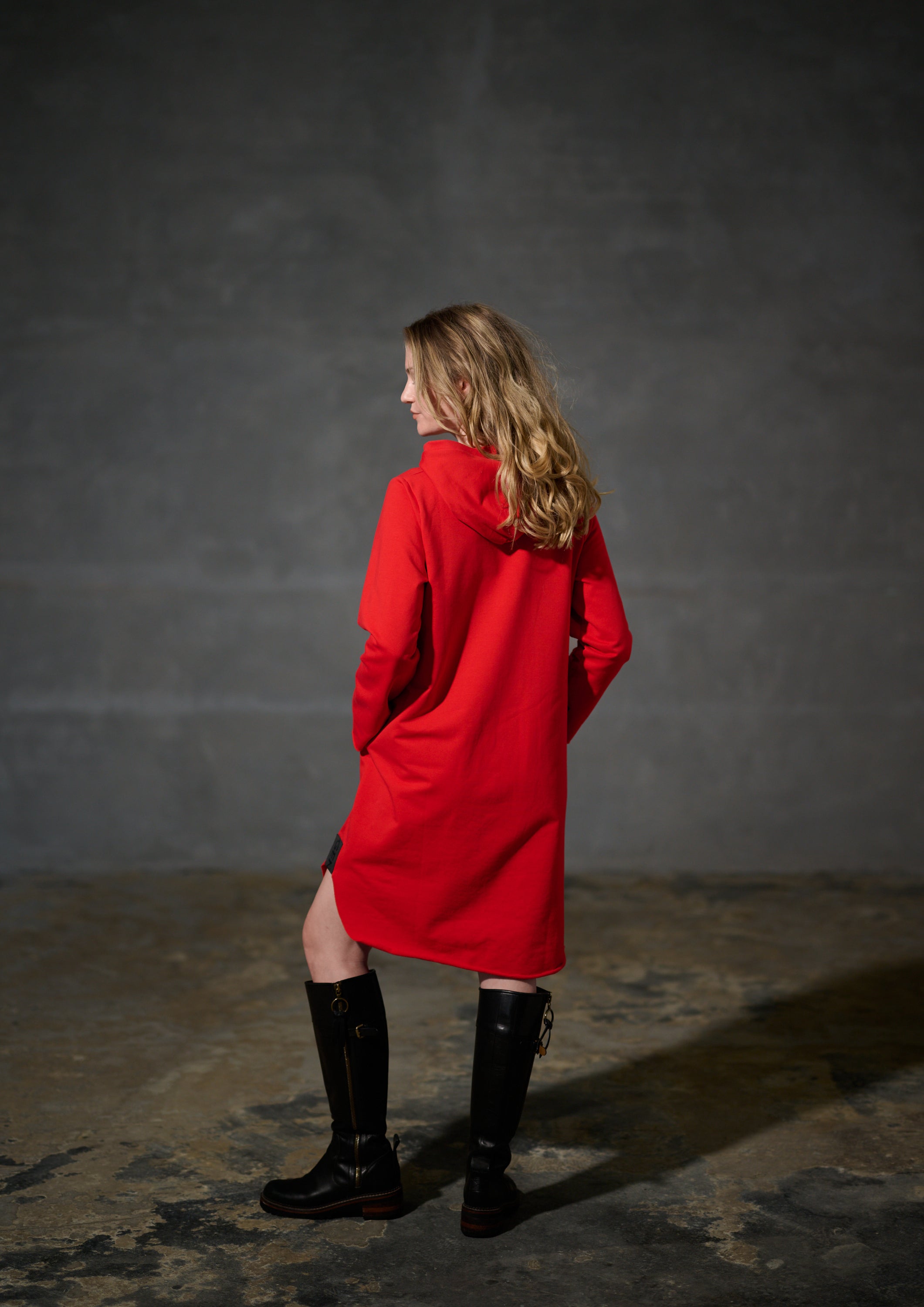 HENRIETTE STEFFENSEN COPENHAGEN SWEAT KJOLE - 73011 KJOLER TOMATO 845