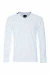 T-SHIRT MED V-HALS LANGÆRMET - 1021C - WHITE
