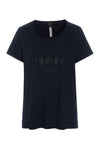 T-SHIRT MOON - 96107 - BLACK