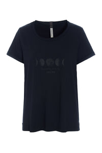 T-SHIRT MOON - 96107 - BLACK