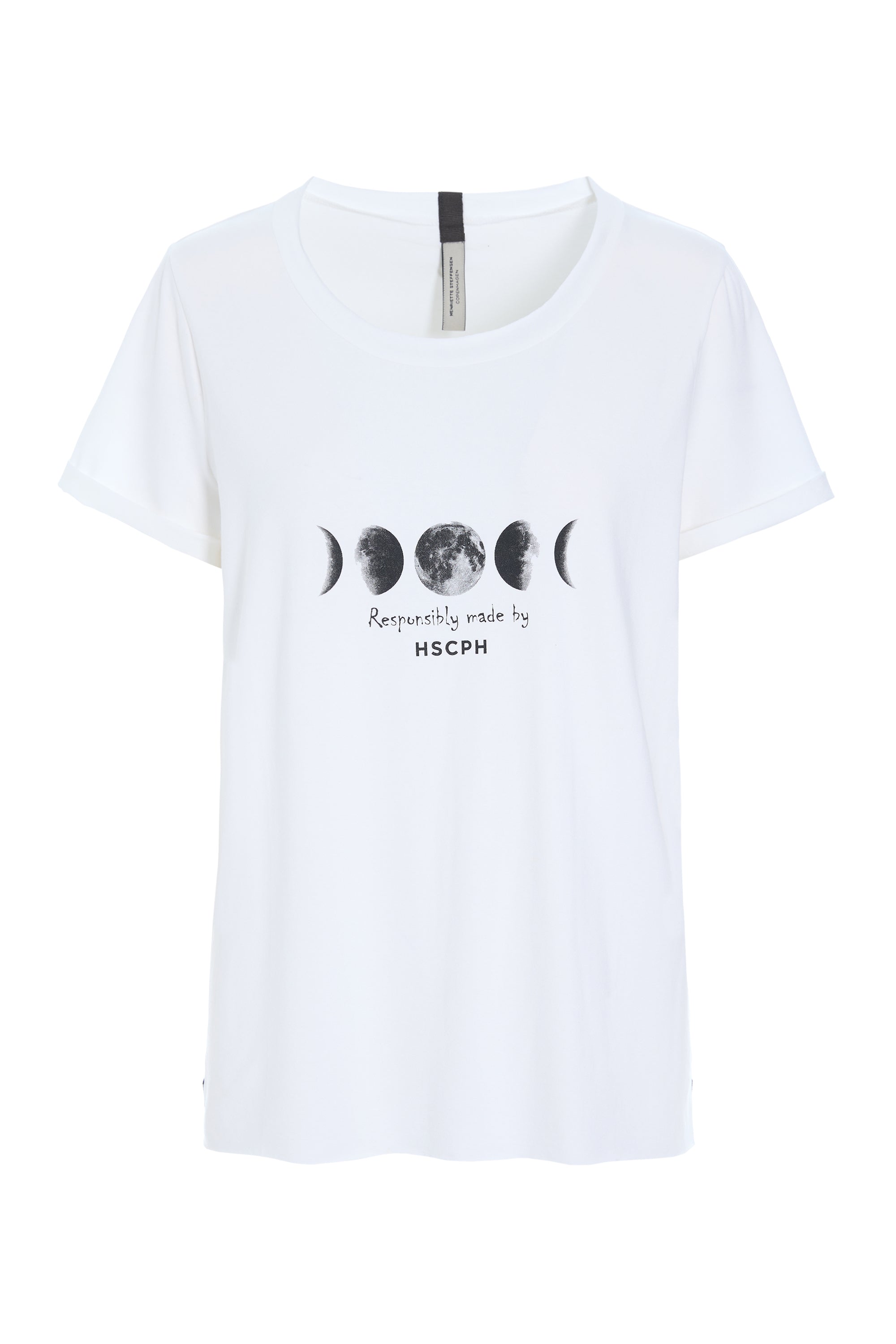 HENRIETTE STEFFENSEN COPENHAGEN T-SHIRT MOON - 96107 T-SHIRTS WHITE 816