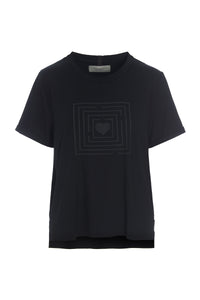 TEE LABYRINTH PRINT - 96099 - BLACK