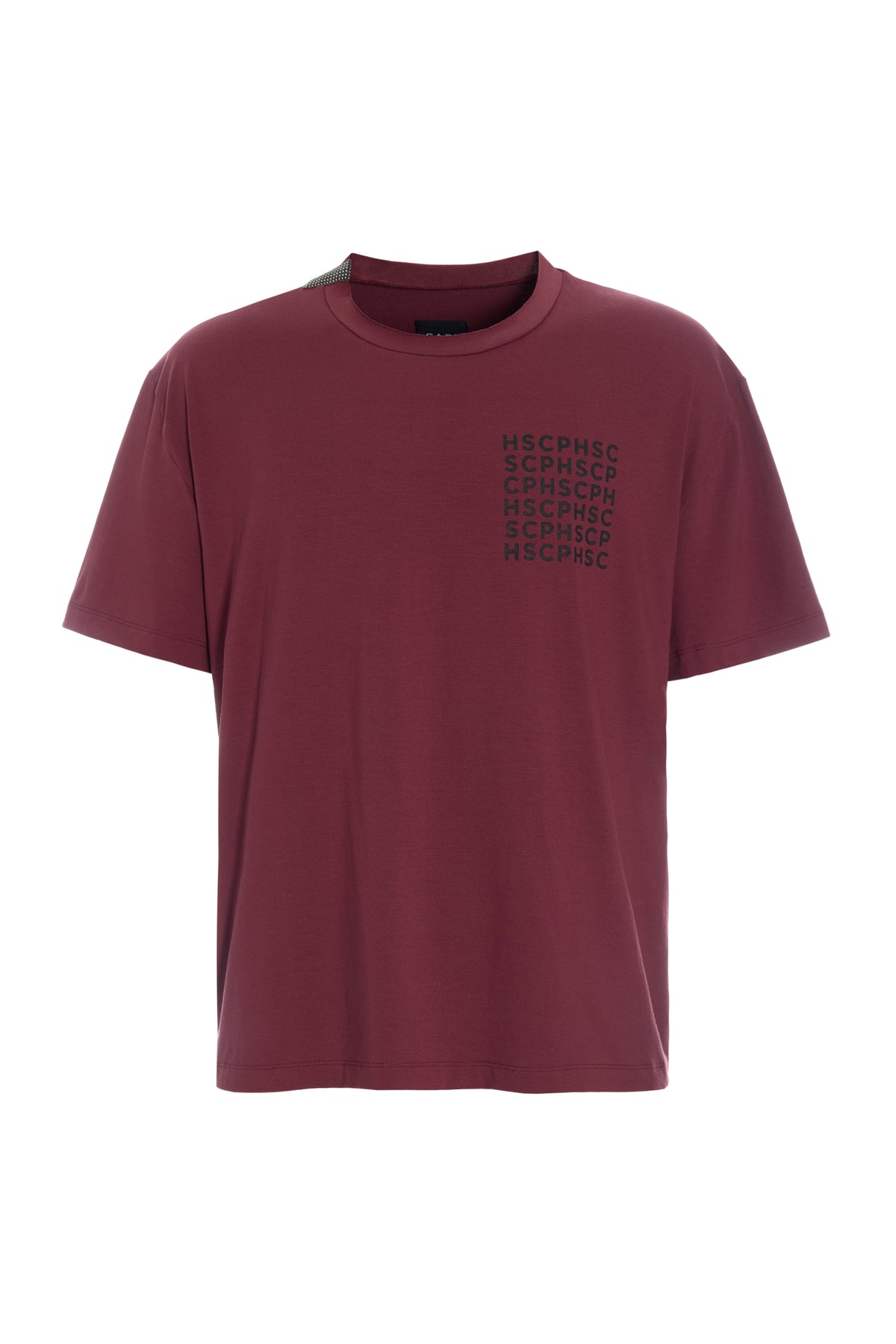 CARL BY STEFFENSEN COPENHAGEN TEE LOOSE FIT - 1042C PRINT T-SHIRTS BORDEAUX 474