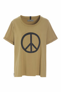 TEE PEACE PRINT - 96066 - OLIVE