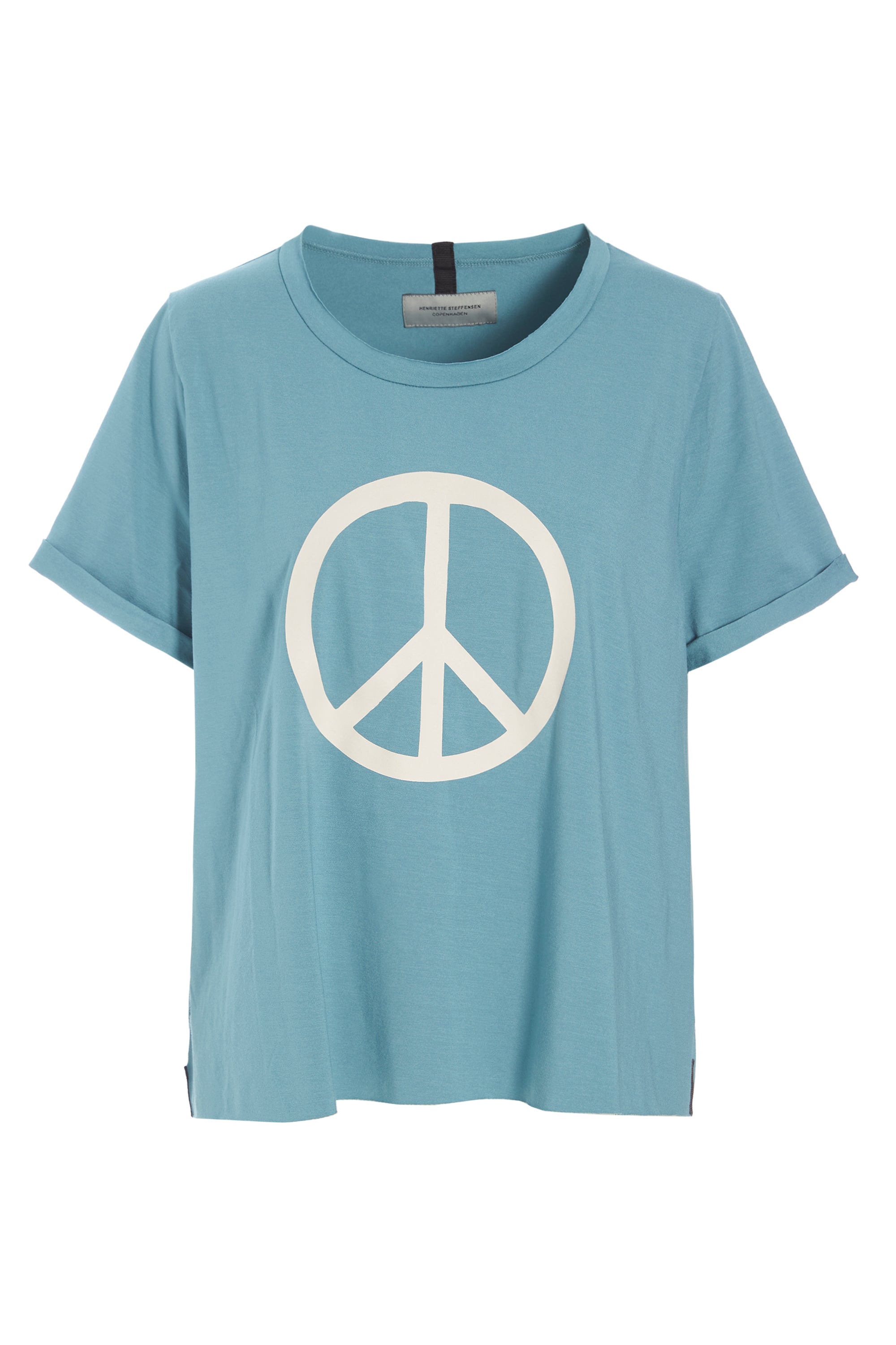HENRIETTE STEFFENSEN COPENHAGEN TEE PEACE PRINT - 96066 T-SHIRTS SALVIE 670