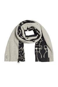 TØKLÆDE MIX - 4067 - SAND/ART PRINT BLACK