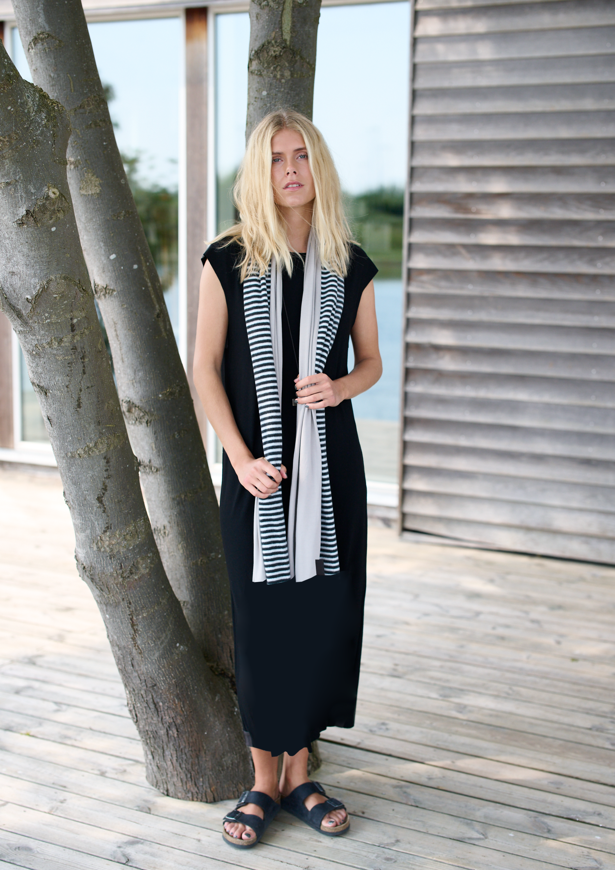 HENRIETTE STEFFENSEN COPENHAGEN TØKLÆDE MIX - 4067 SCARFS STRIPES/SAND 682