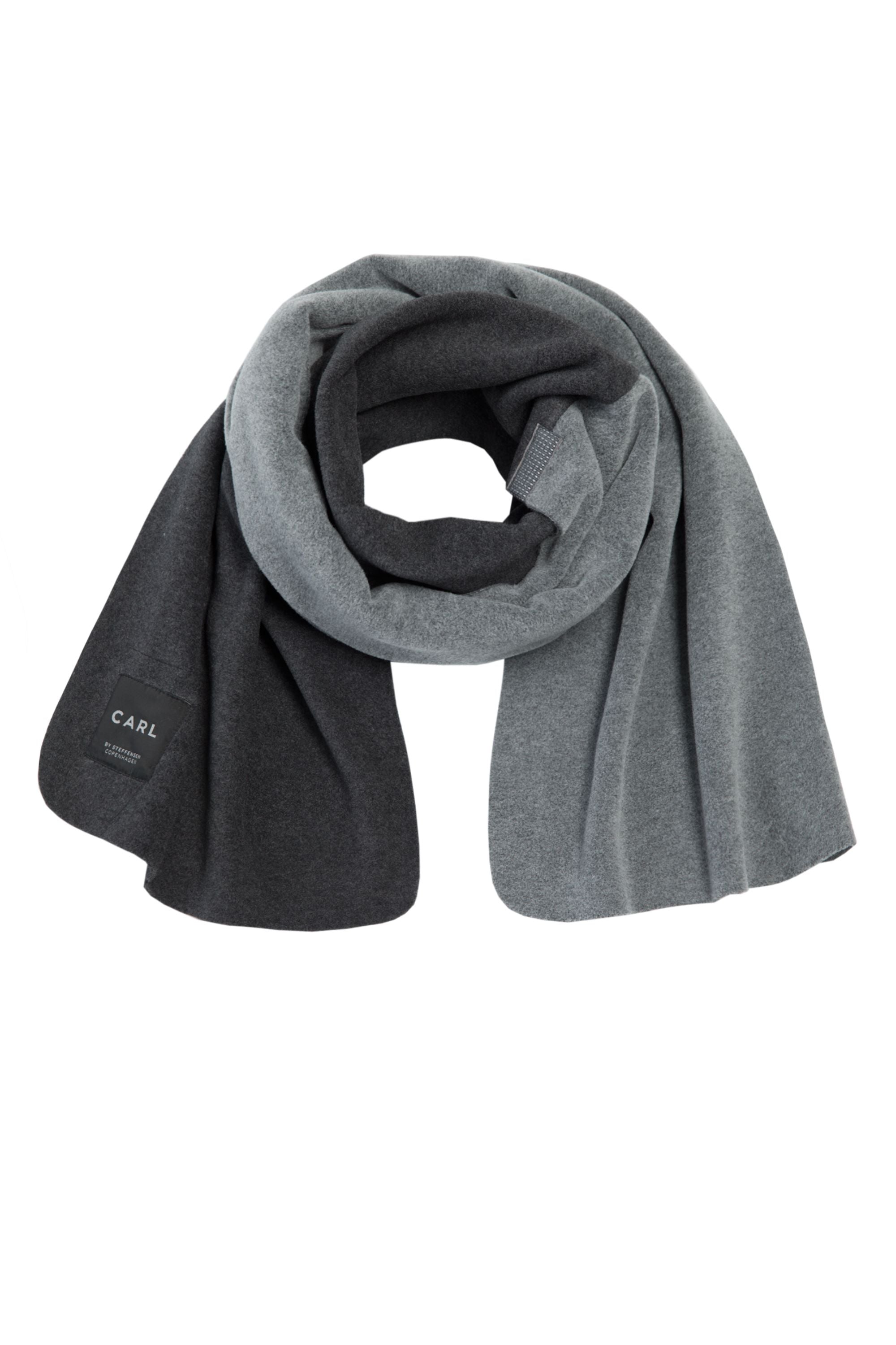 CARL BY STEFFENSEN COPENHAGEN TØRKLÆDE I BLØD FLEECE - 1004C SCARFS ANTRACIT/GREY 901