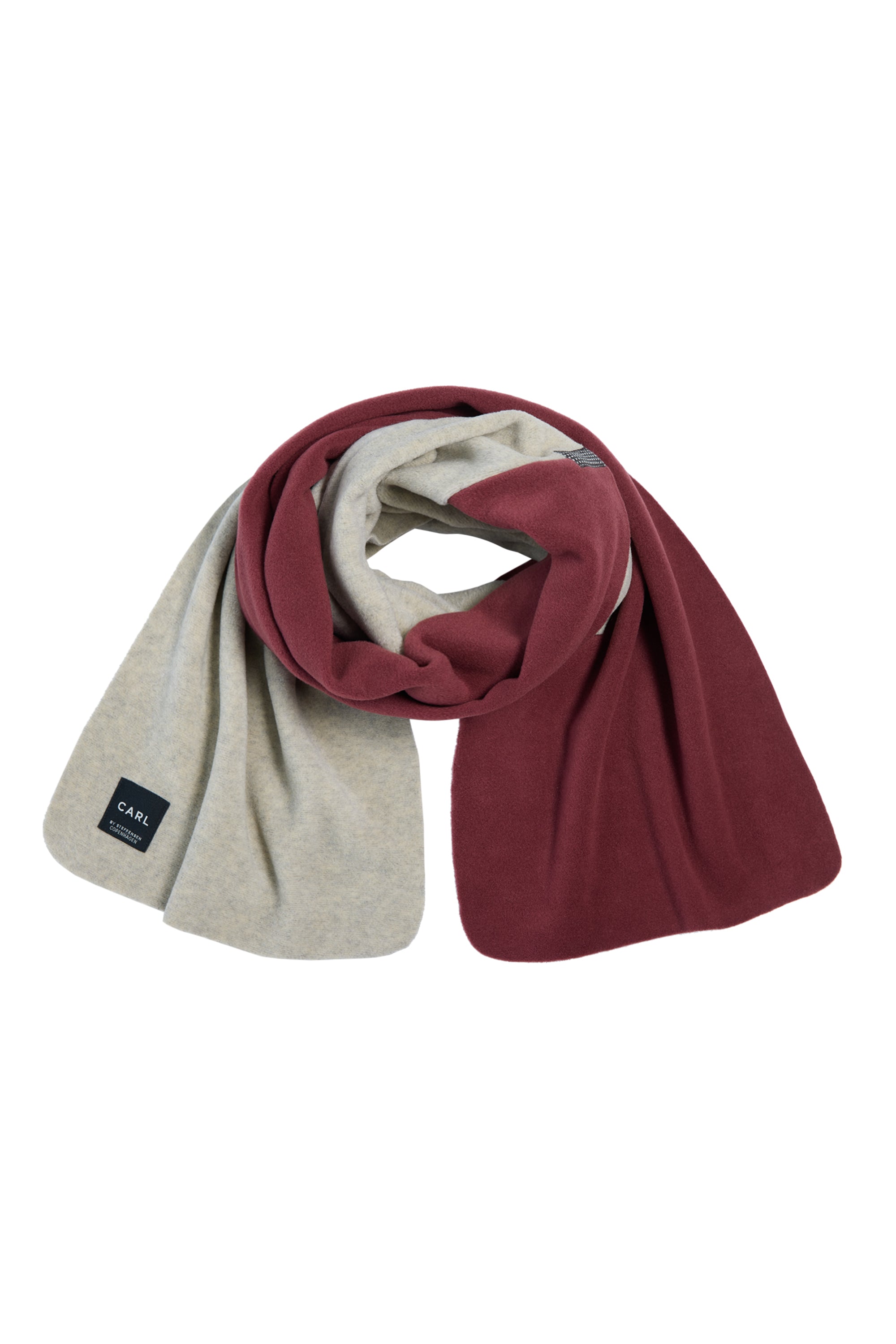 CARL BY STEFFENSEN COPENHAGEN TØRKLÆDE I BLØD FLEECE - 1004C SCARFS BORDEAUX 474