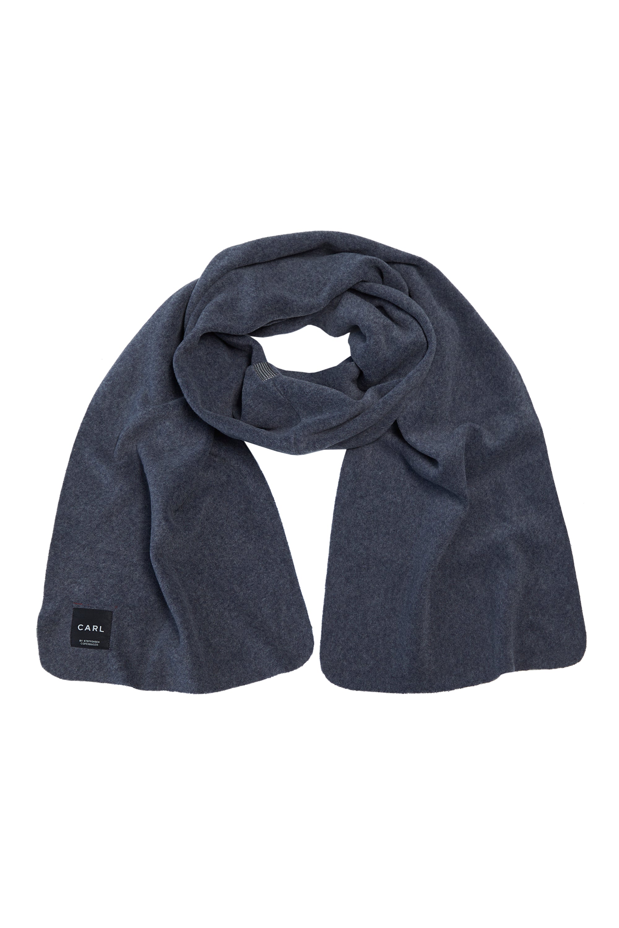 CARL BY STEFFENSEN COPENHAGEN TØRKLÆDE I BLØD FLEECE - 1004C SCARFS DEEP BLUE 502