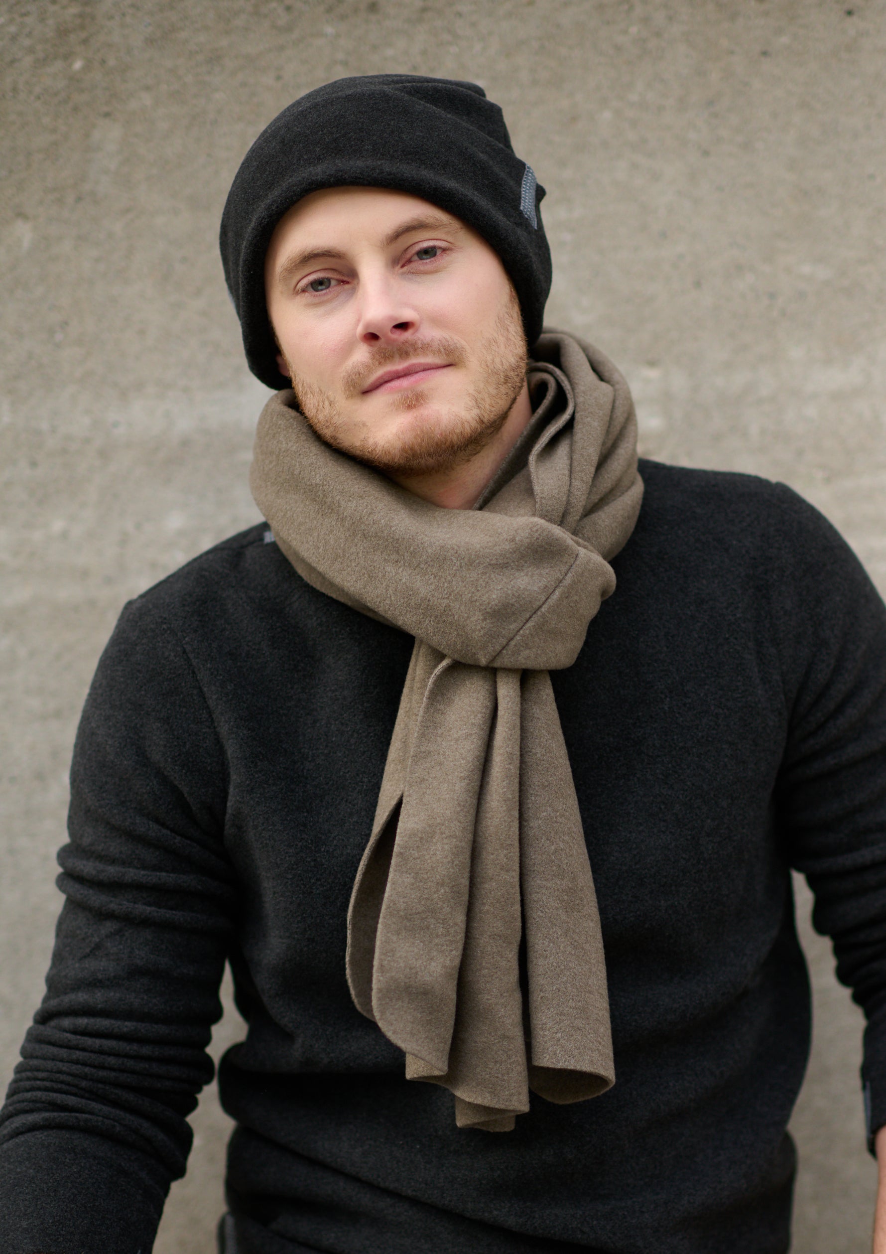 CARL BY STEFFENSEN COPENHAGEN TØRKLÆDE I BLØD FLEECE - 1004C SCARFS ROCK 804