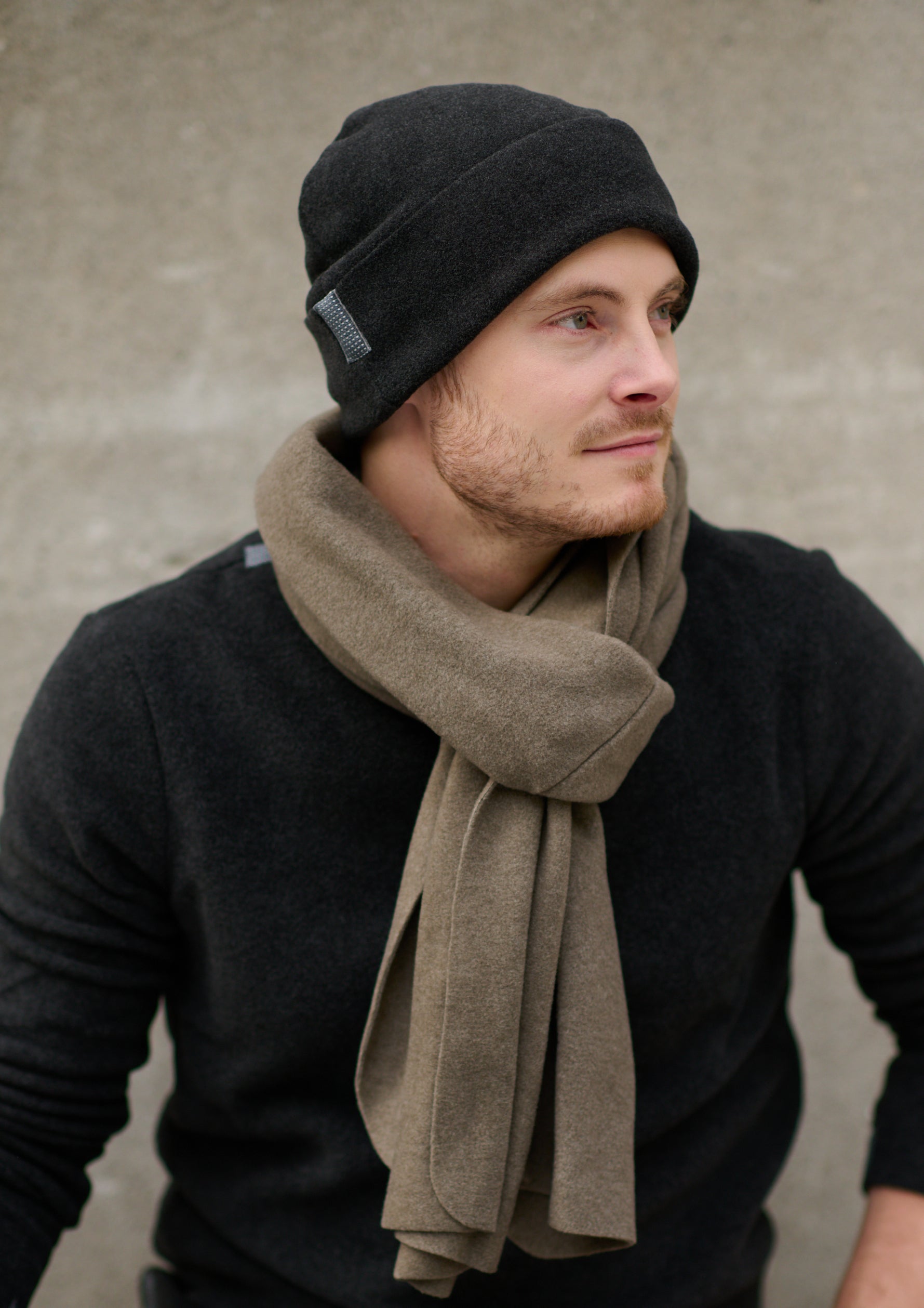CARL BY STEFFENSEN COPENHAGEN TØRKLÆDE I BLØD FLEECE - 1004C SCARFS ROCK 804