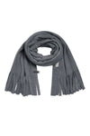 TØRKLÆDE MED FRYNSER - 4077 - GREY