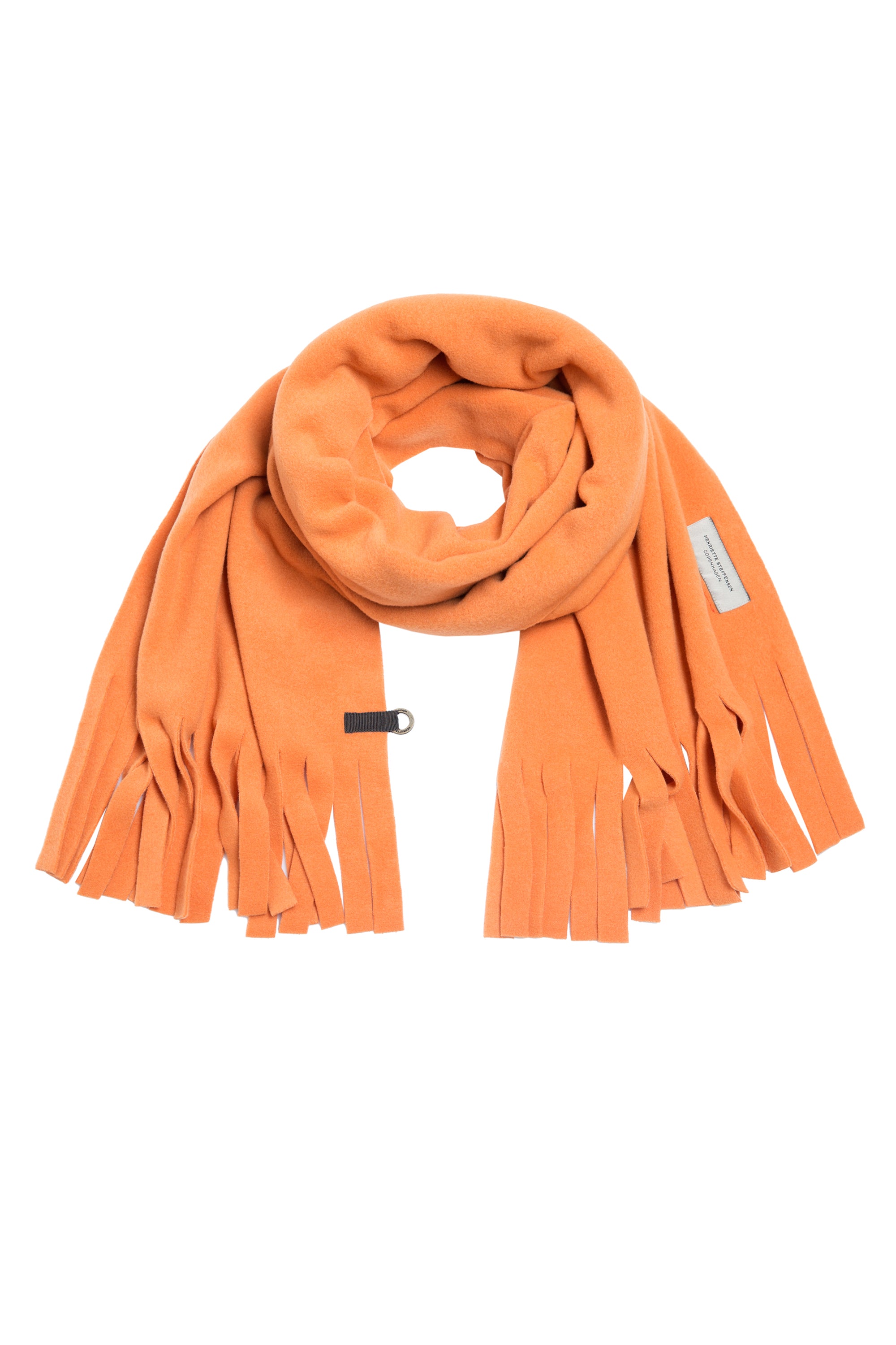 HENRIETTE STEFFENSEN COPENHAGEN TØRKLÆDE MED FRYNSER - 4077 SCARFS SAFRAN 701