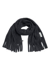 TØRKLÆDE MED FRYNSER - 4077 - SOFT BLACK