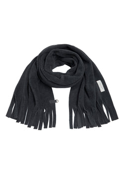 HENRIETTE STEFFENSEN COPENHAGEN TØRKLÆDE MED FRYNSER - 4077 SCARFS SOFT BLACK 914