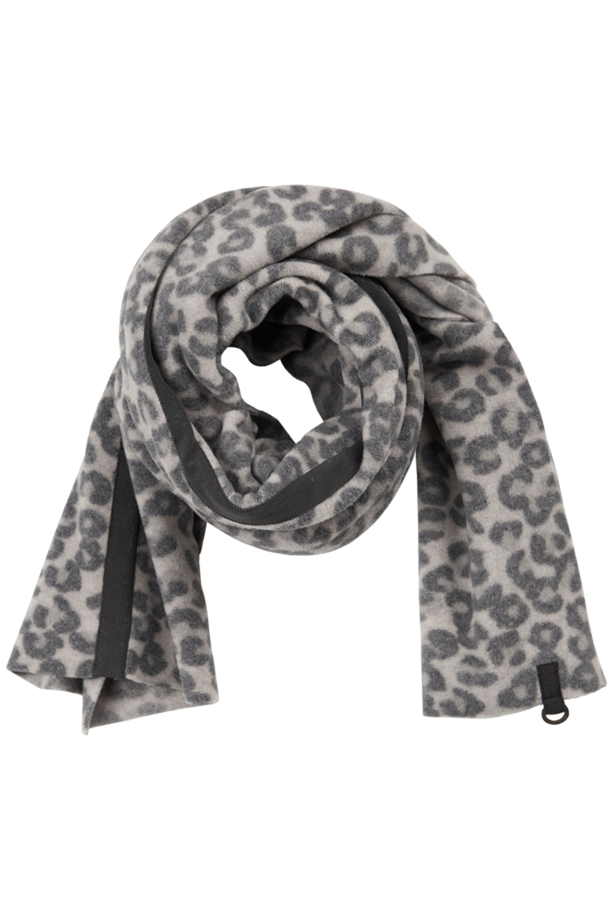 HENRIETTE STEFFENSEN COPENHAGEN TØRKLÆDE MED HÆTTE - 4054P HATS LEOPARD grey 105