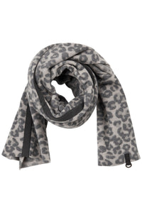 TØRKLÆDE MED HÆTTE - 4054P - LEOPARD grey