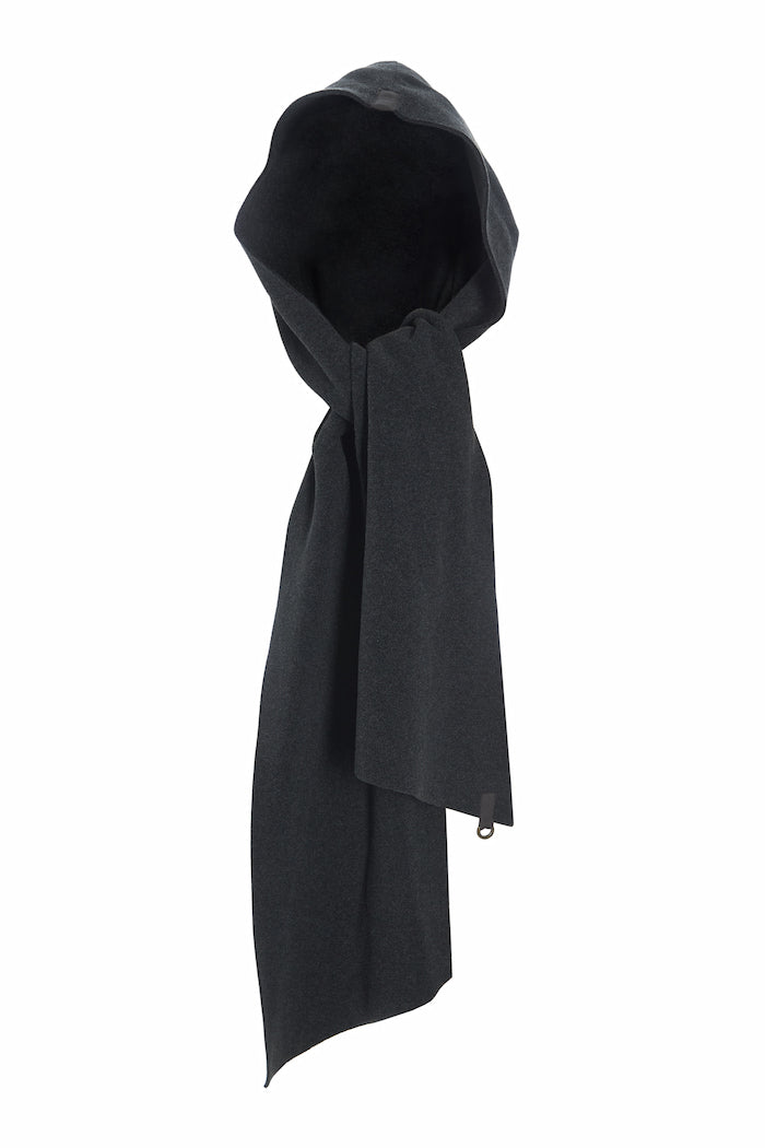 HENRIETTE STEFFENSEN COPENHAGEN TØRKLÆDE MED HUE - 4127 SCARFS SOFT BLACK 914