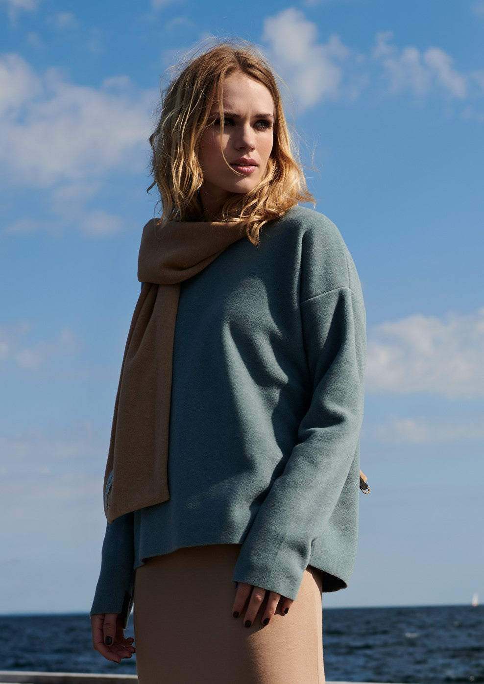 HENRIETTE STEFFENSEN COPENHAGEN TØRKLÆDE MIX - 4080 SCARFS CAMEL/CAMEL 819
