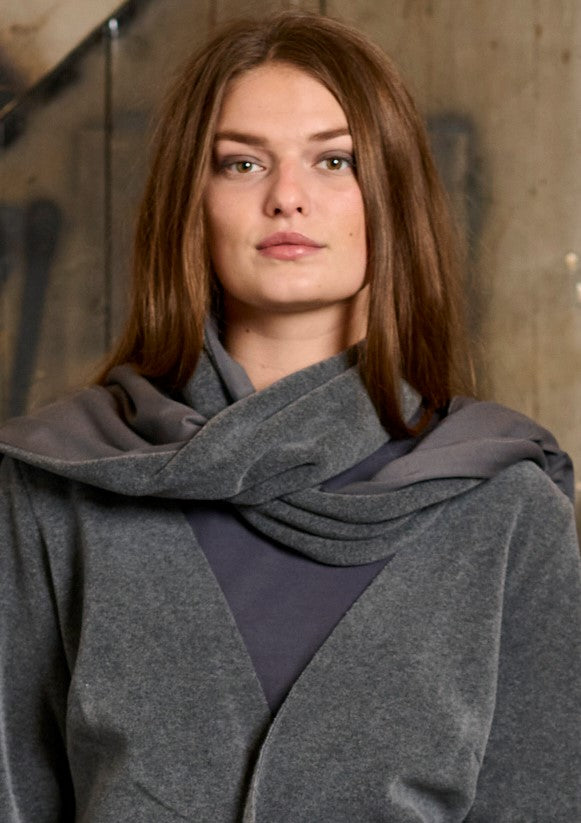 HENRIETTE STEFFENSEN COPENHAGEN TØRKLÆDE MIX - 4080 SCARFS GREY/GREY 649