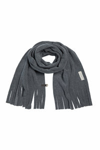 TØRKLÆDE M/ FRYNSER - 4107 - GREY
