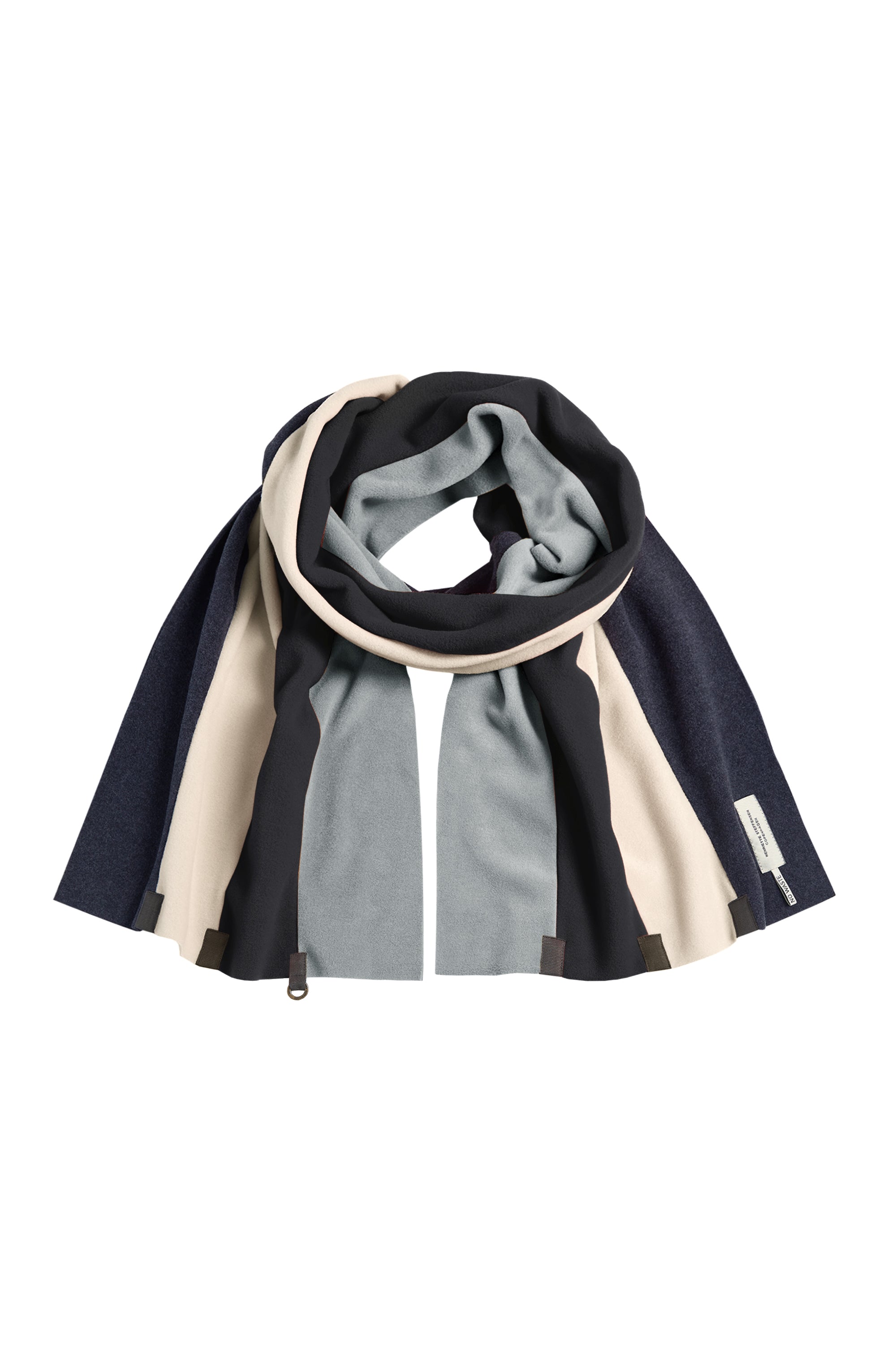 HENRIETTE STEFFENSEN COPENHAGEN TØRKLÆDE NO WASTE - 4125 SCARFS EVENING BLUE/KIT/SB/LIGHT GREY 329
