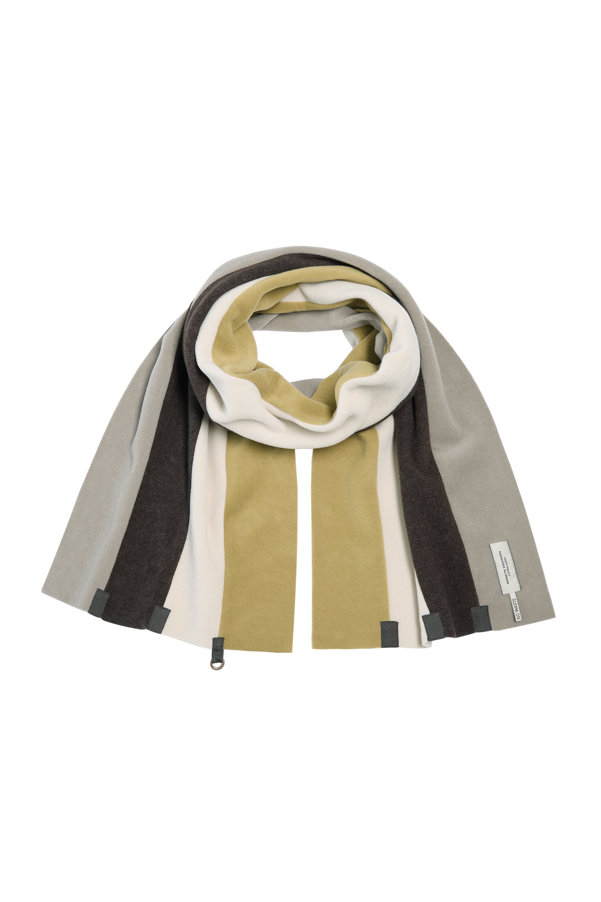HENRIETTE STEFFENSEN COPENHAGEN TØRKLÆDE NO WASTE - 4125 SCARFS OLIVE/KIT/CHOKOLATE/ELEPHANT 328