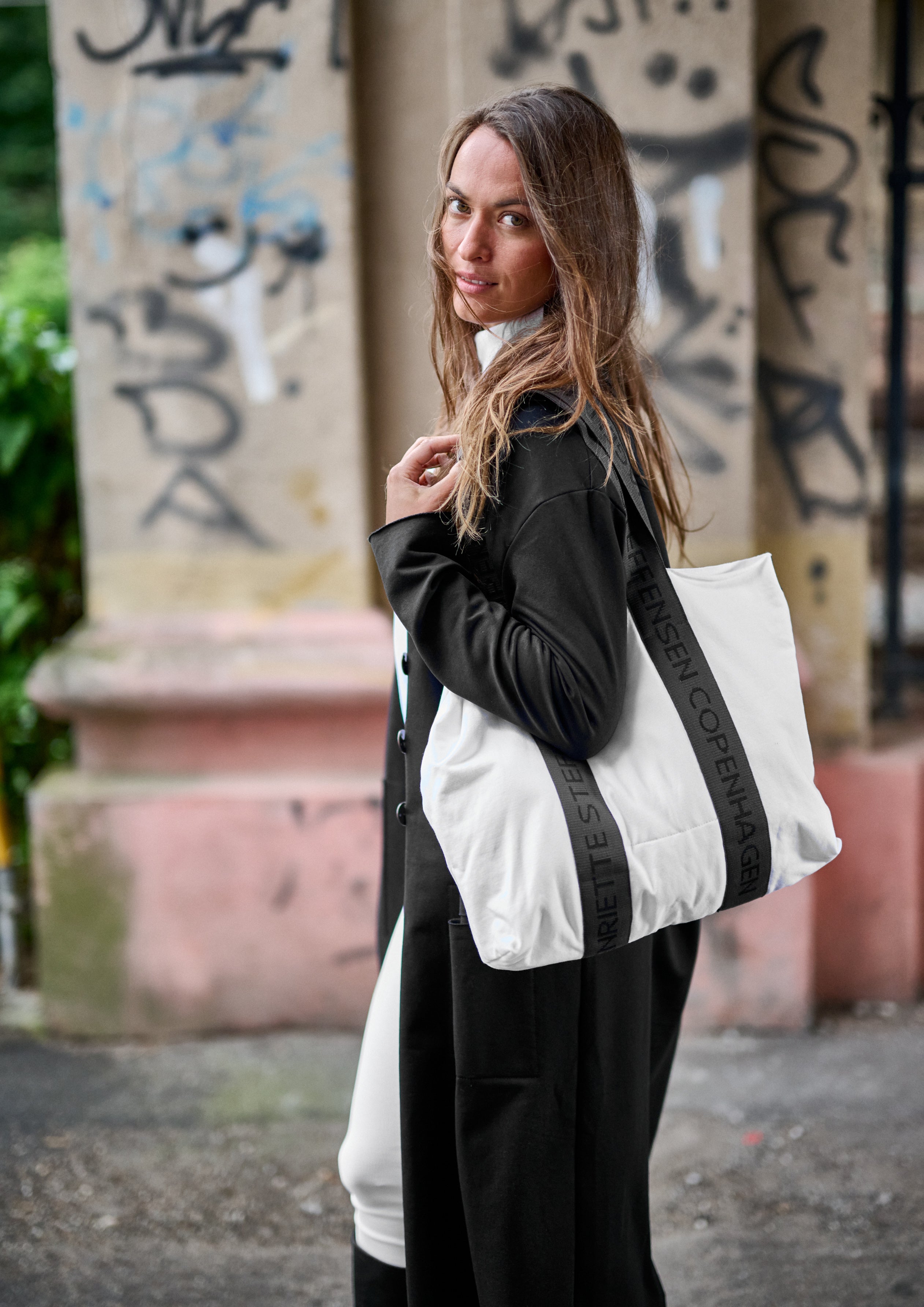 HENRIETTE STEFFENSEN COPENHAGEN TOP HØJ HALS - 71003 BLUSER WHITE 816